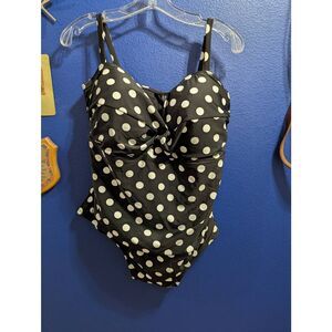 Sz 3X Catalina Polka Dot One Piece Swimsuit